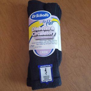 NWT! Dr Scholls Diabetes & Circulatory Socks, 4-10
